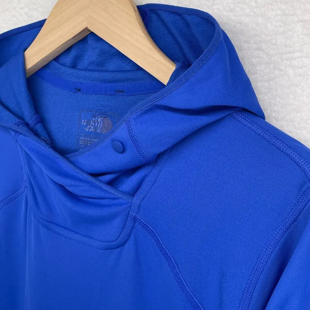 THE NORTH FACE Shirt Mens M FLASHDRY Dome Pullover Hoodie UPF50 Hiking Running